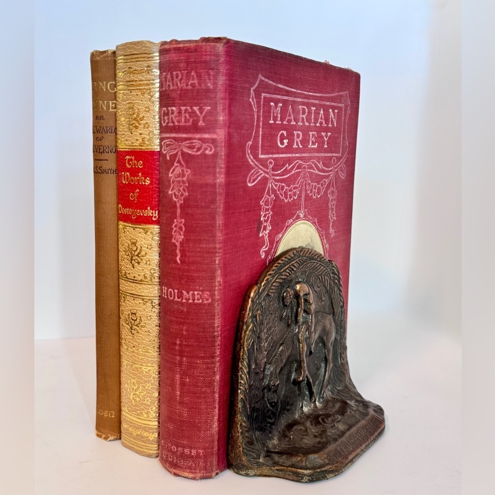 Antique Cast Iron Bookends